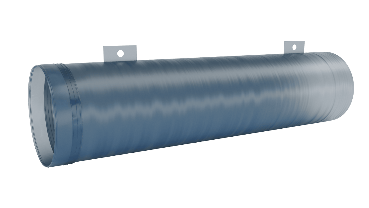 Manguera plana azul para conducto de aire (extremos blandos)