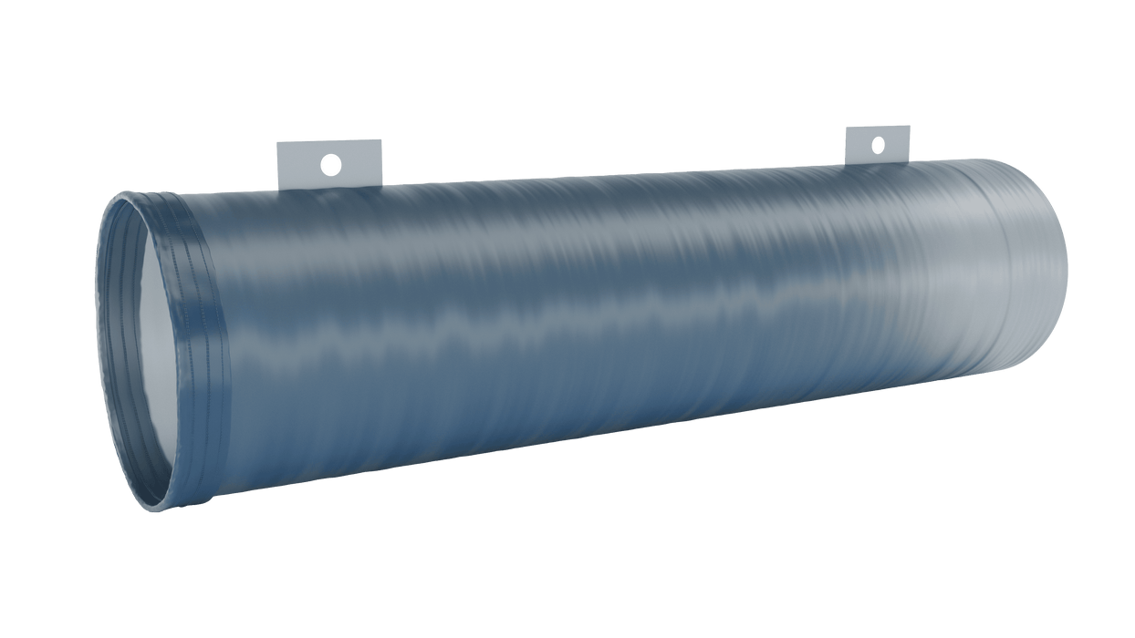 Manguera plana azul para conducto de aire (extremos de cable)
