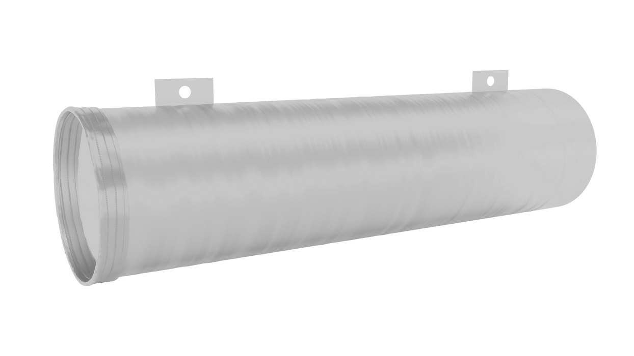 Manguera plana para conducto de aire blanca (extremos de cable)