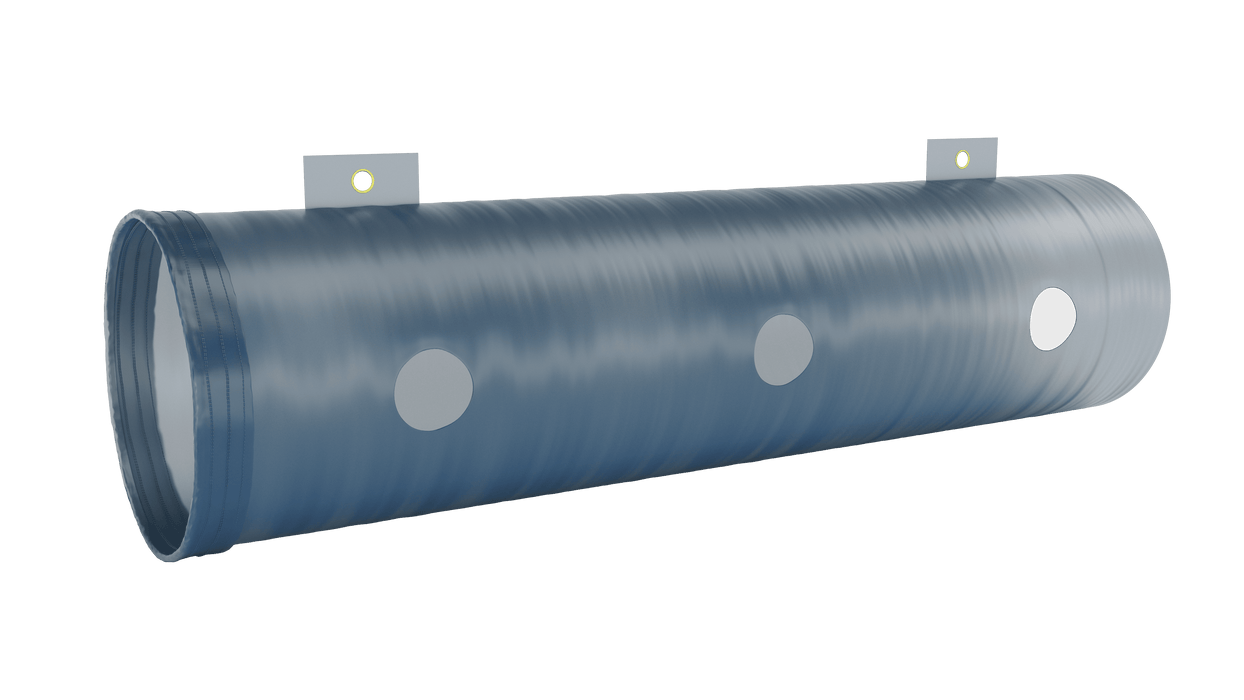 Manguera difusora plana azul (extremos de cable)
