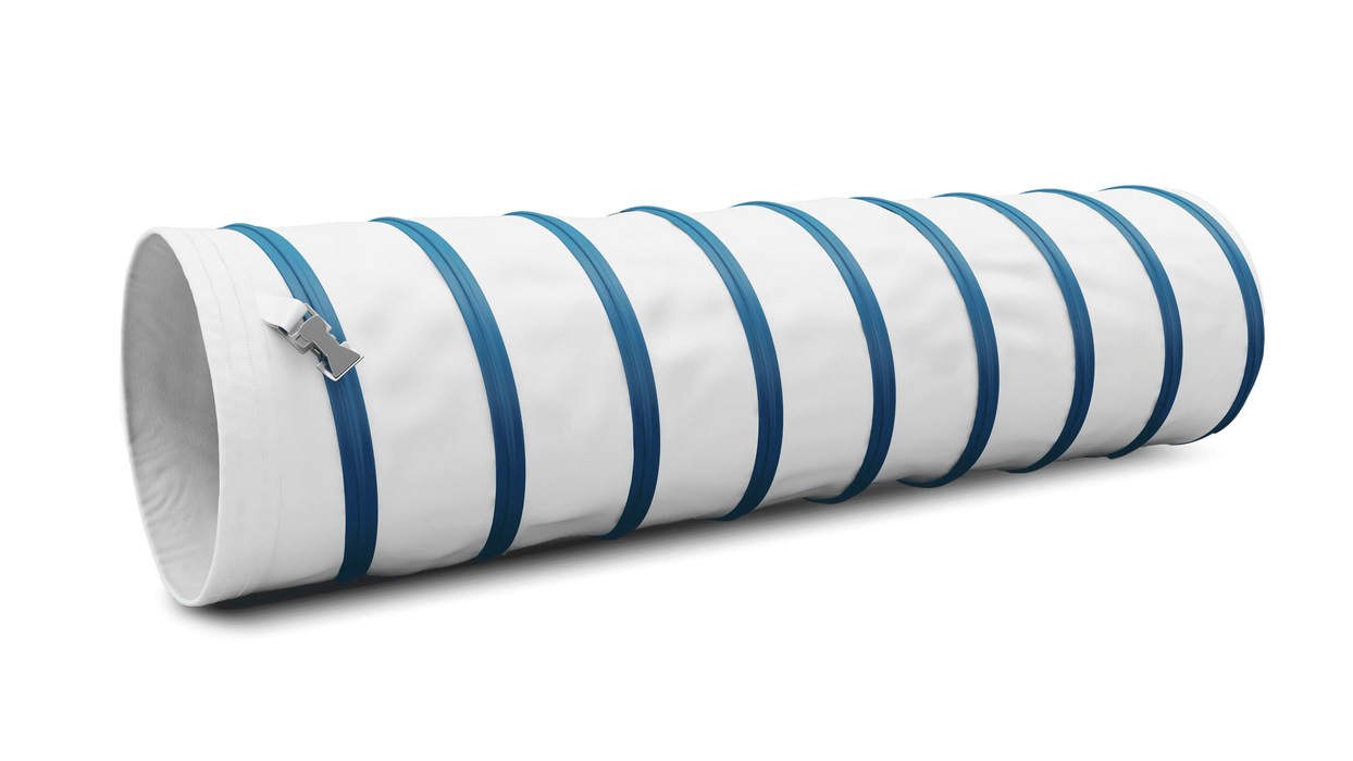 White x Blue AC Supply Duct Hose